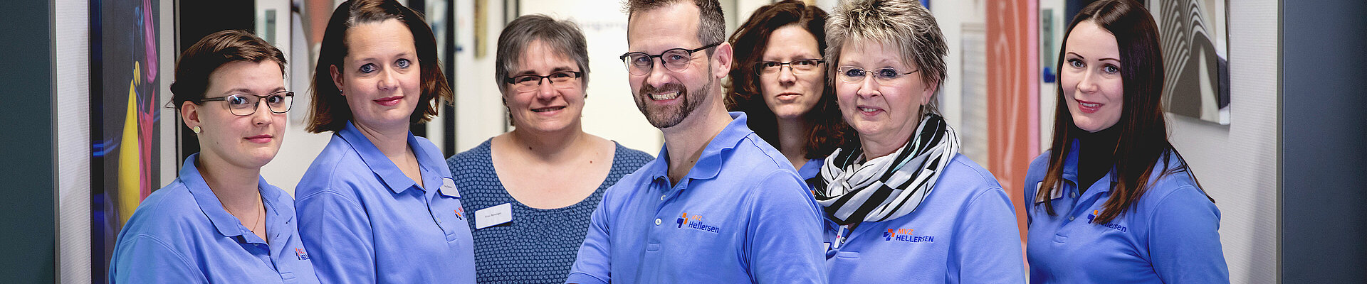 Teamfoto des medizinischen Personals des MVZ Hellersen
